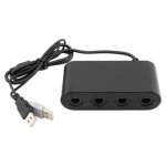 4 ports gamecube controller adaptateur pour nintendo wii u