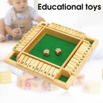 4 tongs en bois pour enfants, jeu de socit intellectuel, jeu d'apprentissage educatif pour bbs