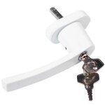4 x poignées de fenêtre verrouillables, en aluminium blanc, pour enfant 4 x poignées de fenêtre verrouillables, en aluminium blanc, pour enfant