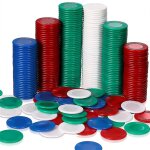 400 pices de jetons de poker en plastique jetons de 4 couleurs carte de compteur pour au compter la ...