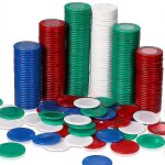 400 pices en plastique poker jetons jetons de jeu 4 couleurs carte de compteur pour le jeu de comptage ...