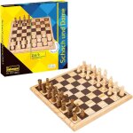 40174 ¿ jeu d'checs classique et dame 2 en 1, avec plateau de jeu, 32 figurines d'checs et 24 pierres ...