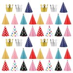 44 chapeaux d'anniversaire color�s en papier pour enfants - 44 bandeaux pour b�b�s pour f�tes et ev�nements ...