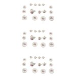 45 pieces de the en porcelaine de miniature de aliments chinois de tasse de plats de rose