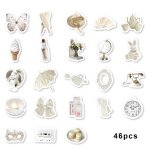 46 pièces papillon, crème glacée blanc graffiti autocollants décoré cahier journal valise guitare classique ... 46 pièces papillon, crème glacée blanc graffiti autocollants décoré cahier journal valise guitare classique ...