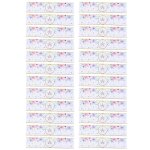 48 autocollants de f�te licorne - d�corations autocollantes ecologiques pour bouteilles d'eau - motifs ...