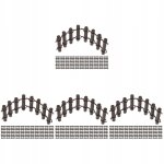 48 pcs miniature jardin cl?ture en bois cl?ture bordure, jouet 3 4 5 6 7 + 8 ans gar?on fille cadeau ...