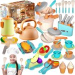 49 pièces accessoire cuisine enfant, dinette enfant, kit cuisine avec casseroles et poêles, jeu de rôle ... 49 pièces accessoire cuisine enfant, dinette enfant, kit cuisine avec casseroles et poêles, jeu de rôle ...