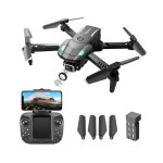 4k hd dual mini drone camera evitement d'obstacles a trois c�t�s jouet d'h�licopt�re quadrirotor pliable ...