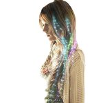 4pcs flash led tresse de cheveux 40cm decoration jouets barrette d'extension de fibre de f�te de no?l ...