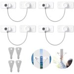 4pcs securite fenetre enfant avec cls, bloque fenetre securite enfant, protection fenetre enfant avec ...