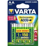 4x aa piles batteries varta 86756 2400mah pile batterie - varta
