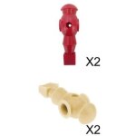 4x jeu de figurines de table de football homme baby - foot yd5091