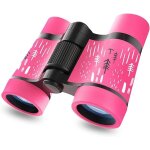 4x jumelles pour enfants 3 7 ans (rose), jouets petites jumelles, observation des oiseaux en plein air ...