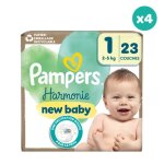 4x23 couches harmonie - taille 1 - pampers