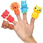 5 modles d'animaux mignons, jouets de marionnettes educatives pour enfants, apprentissage de conte de ...