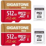 [5 ans rcupration de donnes gratuite] carte mmoire 512go lot de 2 cartes, camera pro max, vitesse ...