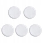 5 assiettes blanches miniatures pour maison de poupe  l'chelle 1:12, modle de salon