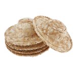 5 paquets de chapeaux tricots avec paille pour poupes 1 / 4, a la mode