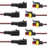 5 pièces connecteur etanche 2 fils voiture fiche etanche connecteur de fil electrique etanche pour bateaux, ... 5 pièces connecteur etanche 2 fils voiture fiche etanche connecteur de fil electrique etanche pour bateaux, ...
