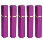 5 pices flacons vaporisateurs de voyage en aluminium lectrolytique 12 ml flacons de parfum rechargeables ...