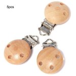 5 pices / lot bb attache sucette sucette solide couleur infantile clips factices pour bb fermoirs ...