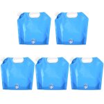 5 sacs a eau portables d'extérieur pliables, 5l / 10l, camping randonnée pique - nique barbecue voiture ... 5 sacs a eau portables d'extérieur pliables, 5l / 10l, camping randonnée pique - nique barbecue voiture ...