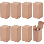 50 bote cadeau en papier bote cadeau en carton kraft de 5x5x10cm botes rectangulaires en carton pour ...