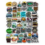 50 pcs / sac camping paysage autocollants aventure en plein air escalade voyage imperm�able autocollant ...