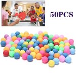 50 pièces colorées de ping pong, 40mm, 2. 4g, pour divertissement, tennis de table, couleurs mélangées ... 50 pièces colorées de ping pong, 40mm, 2. 4g, pour divertissement, tennis de table, couleurs mélangées ...