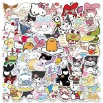 50 pièces sanrio série hello kitty kuromi autocollants mignon multi - usages autocollants imperméable ... 50 pièces sanrio série hello kitty kuromi autocollants mignon multi - usages autocollants imperméable ...