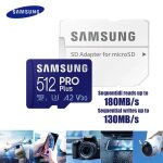 ( 512gb - u3 - r180mbs) samsung - carte mmoire d'origine, 64 go, u1, 128 go, 256 go, 512 go, sdxc, micro ...