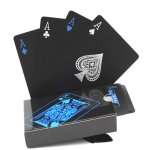 54 pices impermable a l'eau pvc pur noir bote de magie - emball en plastique jeu de cartes deck poker ...