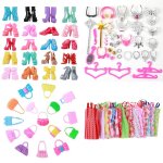 55 pices 30 cm / 11 pouces barbie vtements et chaussures habiller accessoires