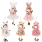 5pcs suspensions pour sapin de nol mini en peluche pendentif arbre de nol dcoration de nol suspendu ...