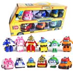 6 en 1 bande dessinee animation coreenne robocar poli transformation robot car toys set 83168 - 9