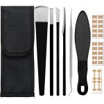 6 pcs coupe cors pied scalpel pedicure lame pieds p�dicure bistouri professionnel couteau kit pour coupe ...