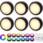 6 pcs lampe placard de 1w, lampe led veilleuse rgb 13 couleurs luminosité lampe murale sans fil réglable ... 6 pcs lampe placard de 1w, lampe led veilleuse rgb 13 couleurs luminosité lampe murale sans fil réglable ...