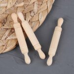 6 pcs / set 1:12 dollhouse miniatures en bois rouleau a ptisserie modle accessoires de cuisine