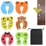 6 pi�ces bloc porte b�b� avec sac de rangement, s�curit� porte enfant, bloque portes, s�curit� placard ...