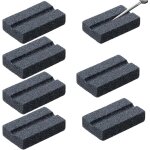 6 pices pierres a aiguiser pour flchettes en mtal, aiguiseur de flchettes en acier, accessoires de ...