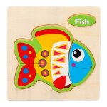 6 poissons - puzzle 3d en bois pour enfants, dessin animé, modèle animaux, jouets pour intelligence, ... 6 poissons - puzzle 3d en bois pour enfants, dessin animé, modèle animaux, jouets pour intelligence, ...