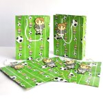 6 sacs en papier a thème de football, sac en papier avec poignées pour fête d'anniversaire pour enfants, ... 6 sacs en papier a thème de football, sac en papier avec poignées pour fête d'anniversaire pour enfants, ...