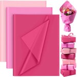 60 feuilles de papier de soie rose en vrac, papier de soie colorées pour emballage cadeau d'anniversaire, ... 60 feuilles de papier de soie rose en vrac, papier de soie colorées pour emballage cadeau d'anniversaire, ...