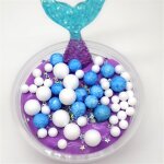 60 ml slime diy sir�ne coton boue mousse boule ocean cristal decompression boue diy cadeau jouet, violet ...