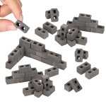 60 paquets de parpaings 1 / 12 echelle mini briques b�ton miniature briques minuscules am�nagement paysager ...