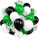 60 pièces ballons vert noirs et blanc, 12 pouces vert noirs confettis latex football ballon pour filles ... 60 pièces ballons vert noirs et blanc, 12 pouces vert noirs confettis latex football ballon pour filles ...