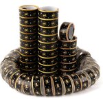 60 serpentins dcoratifs pour anniversaire - noir / dor - dcoration d'anniversaire e 60 ans pour un ...