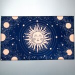 60cmx36cm - nappe de tarot arbre de vie, polymres, constellation, ination, autel, gril, fournitures ...