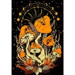 60cmx40cm - nappe de tarot arbre de vie, polymres, constellation, ination, autel, gril, fournitures ...